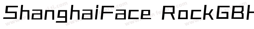 ShanghaiFace RockGBH字体转换